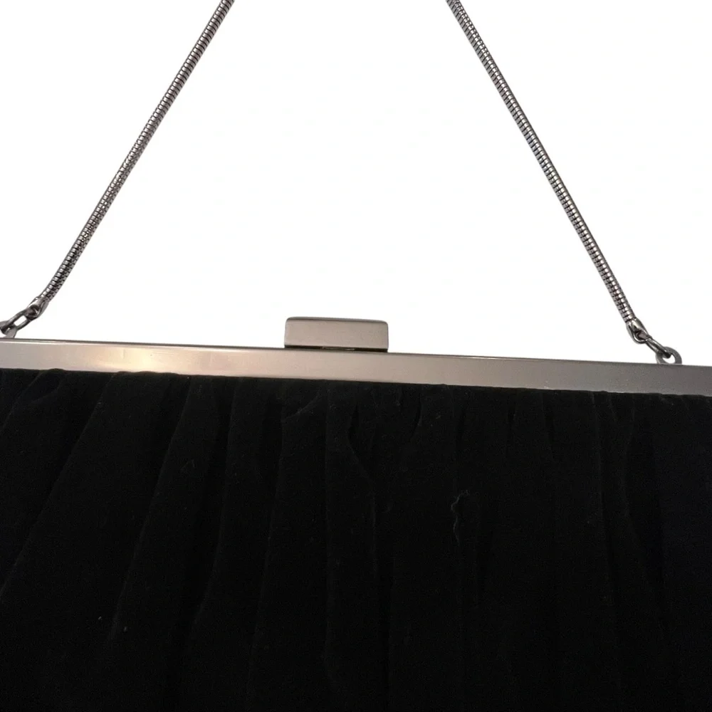 Mary Kay Black Velvet Evening Bag Handbag 2007 New‎ Holiday Wishes Formal Party